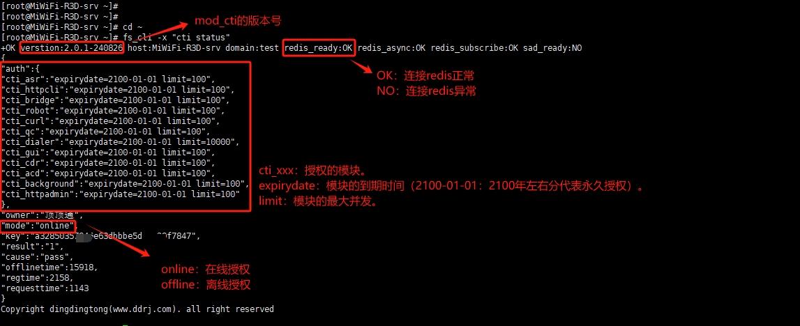 cti模块状态